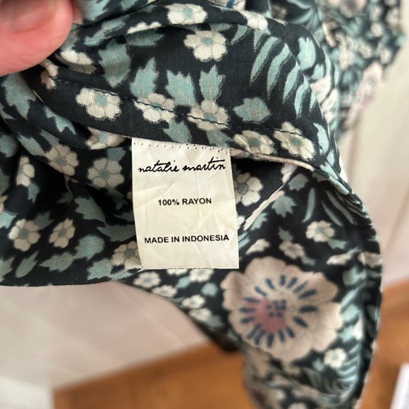 Natalie Martin Lara Dress, Blue Floral, Small - Picture 6 of 8